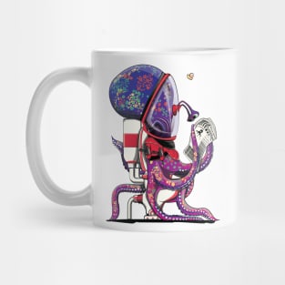 Space Octopus on the Toilet Mug